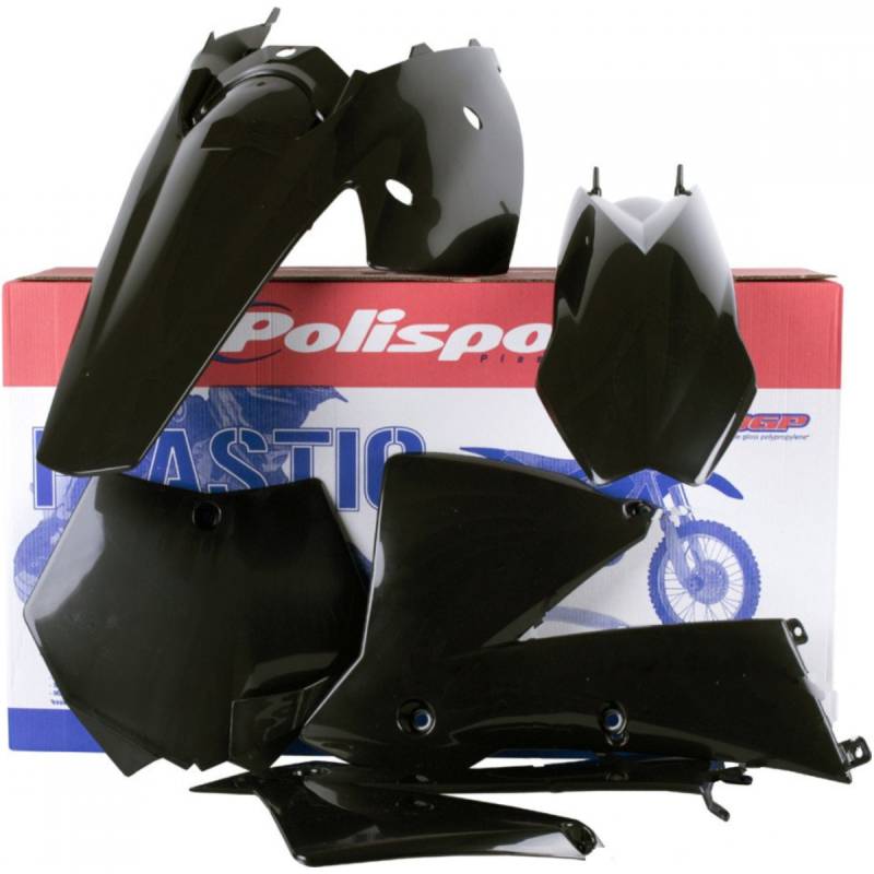 Polisport 90194 verkleidung schutzblech abdeckung komplett kit schwarz von Polisport