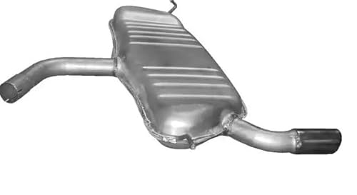 POLMO Endschalldämpfer Hinten passend für VW Golf Plus V VI AUDI A3 von Polmo