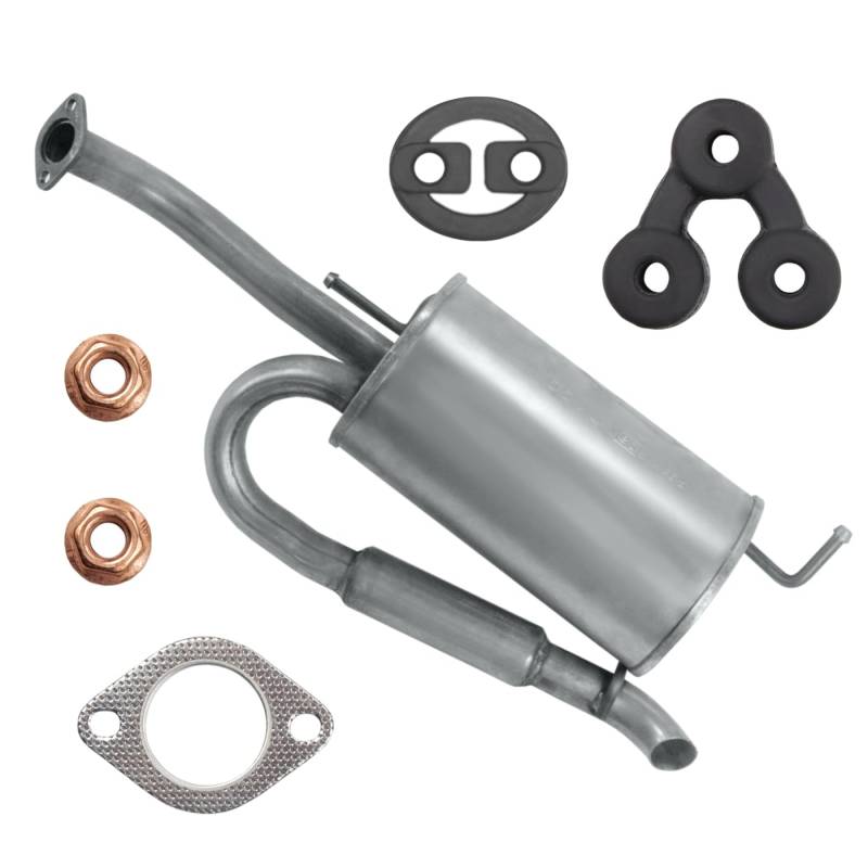 Schalldämpferset Auspuff Endtopf für Chevrolet Matiz 1 I 2005-02/2010 0.8 1.0 Schrägheck von Polmo