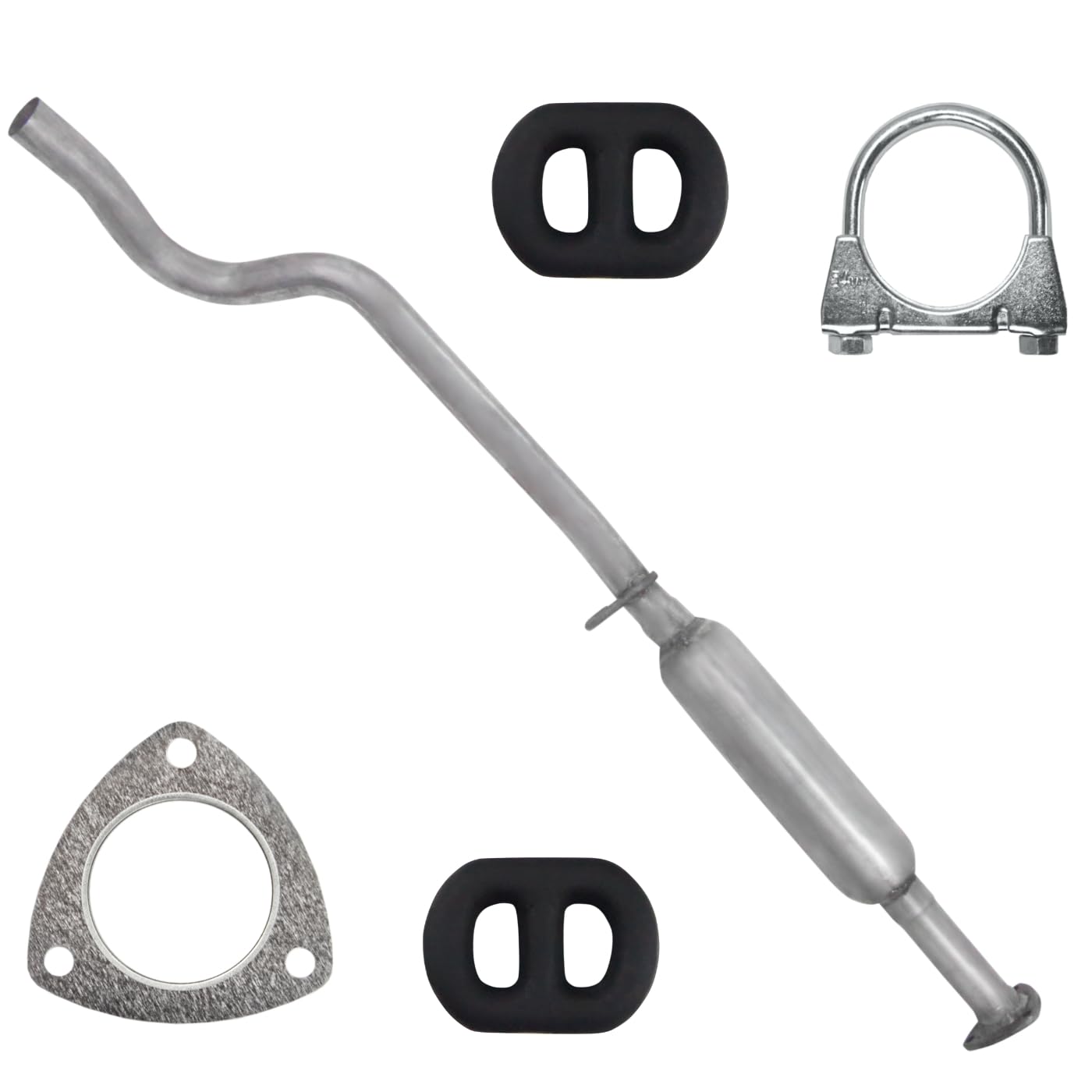 Schalldämpferset Auspuff Mitteltopf für Opel Corsa 1 I A 1982-1993 1.2 1.3 1.4 1.6 Schrägheck Stufenheck von Polmo