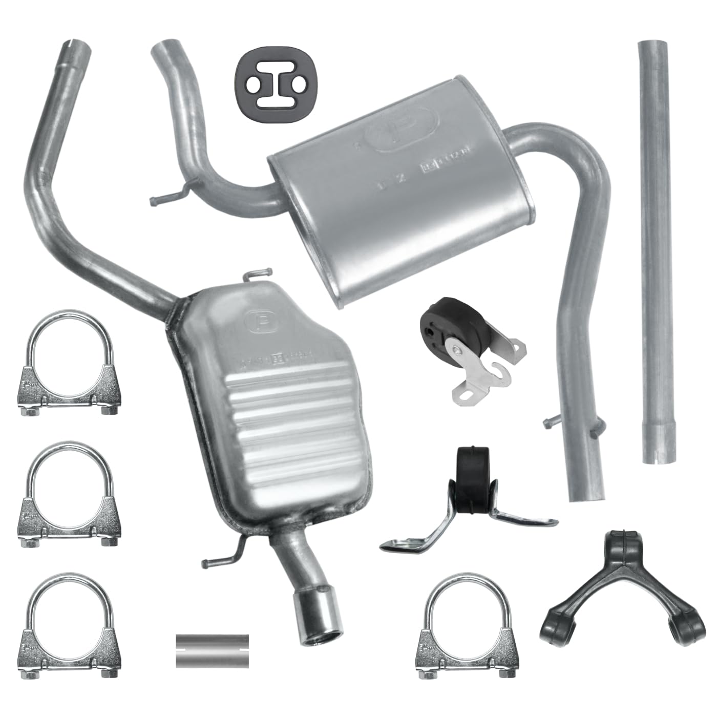 Schalldämpferset Auspuffanlage Auspuff für A4 B6 2000-12/2004 1.6 von Polmo