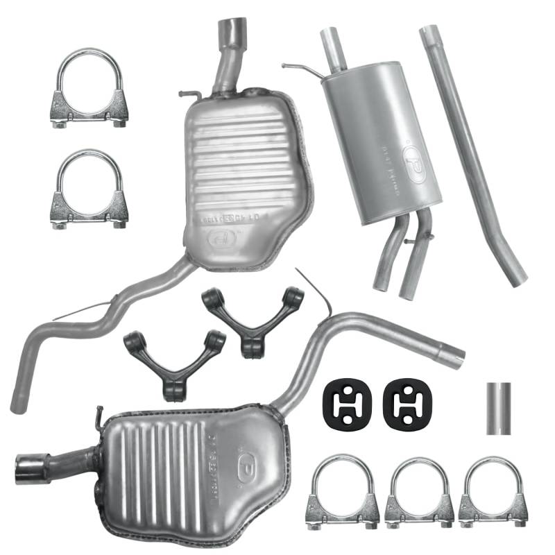 Schalldämpferset Auspuffanlage Auspuff für A4 B6 2000-12/2004 1.8 T von Polmo