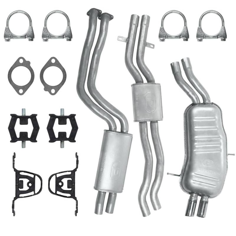 Schalldämpferset Auspuffanlage Auspuff für BMW 3er E46 1998-02/2005 2.2 2.5 3.0 von Polmo