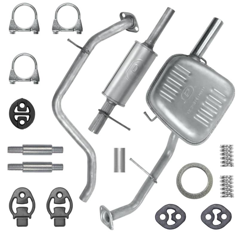 Schalldämpferset Auspuffanlage Auspuff für Mazda 5 1 I CR 2005-05/2010 1.8 2.0 von Polmo