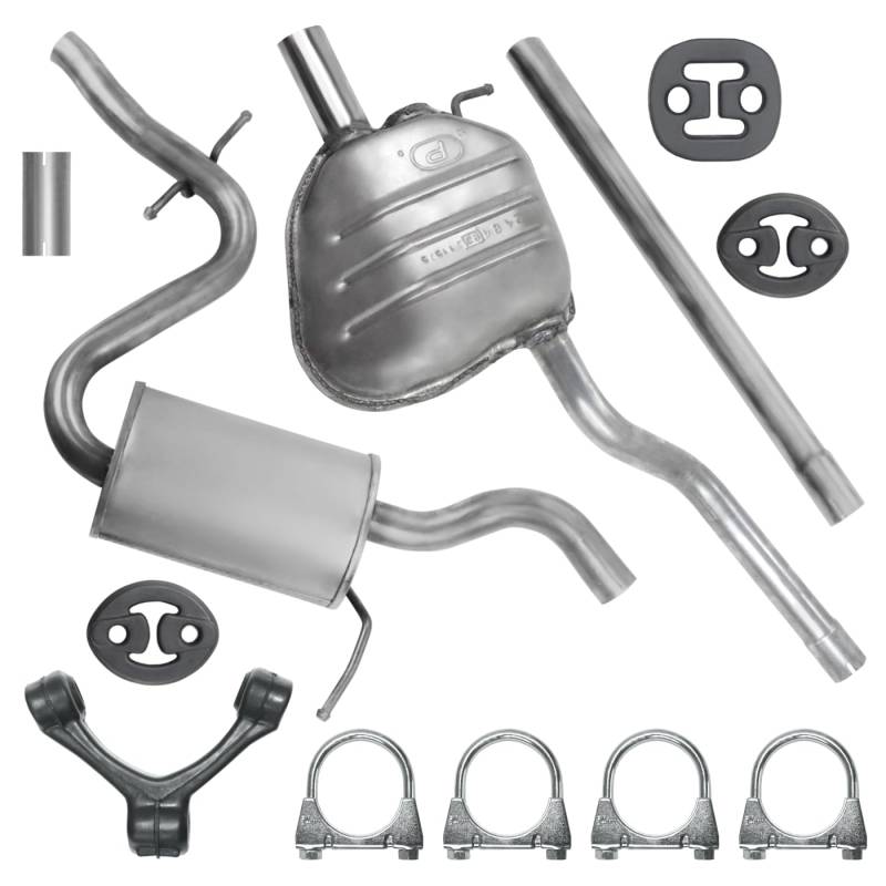 Schalldämpferset Auspuffanlage Auspuff für Octavia 2 II 2004-06/2013 1.6 von Polmo