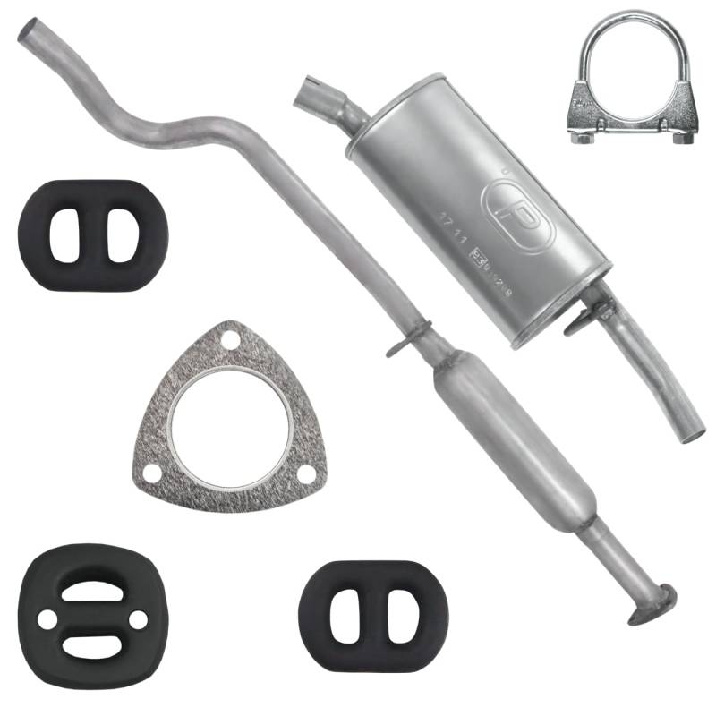 Schalldämpferset Auspuffanlage Auspuff für Opel Corsa 1 I A 1990-02/1993 1.2 1.4 von Polmo