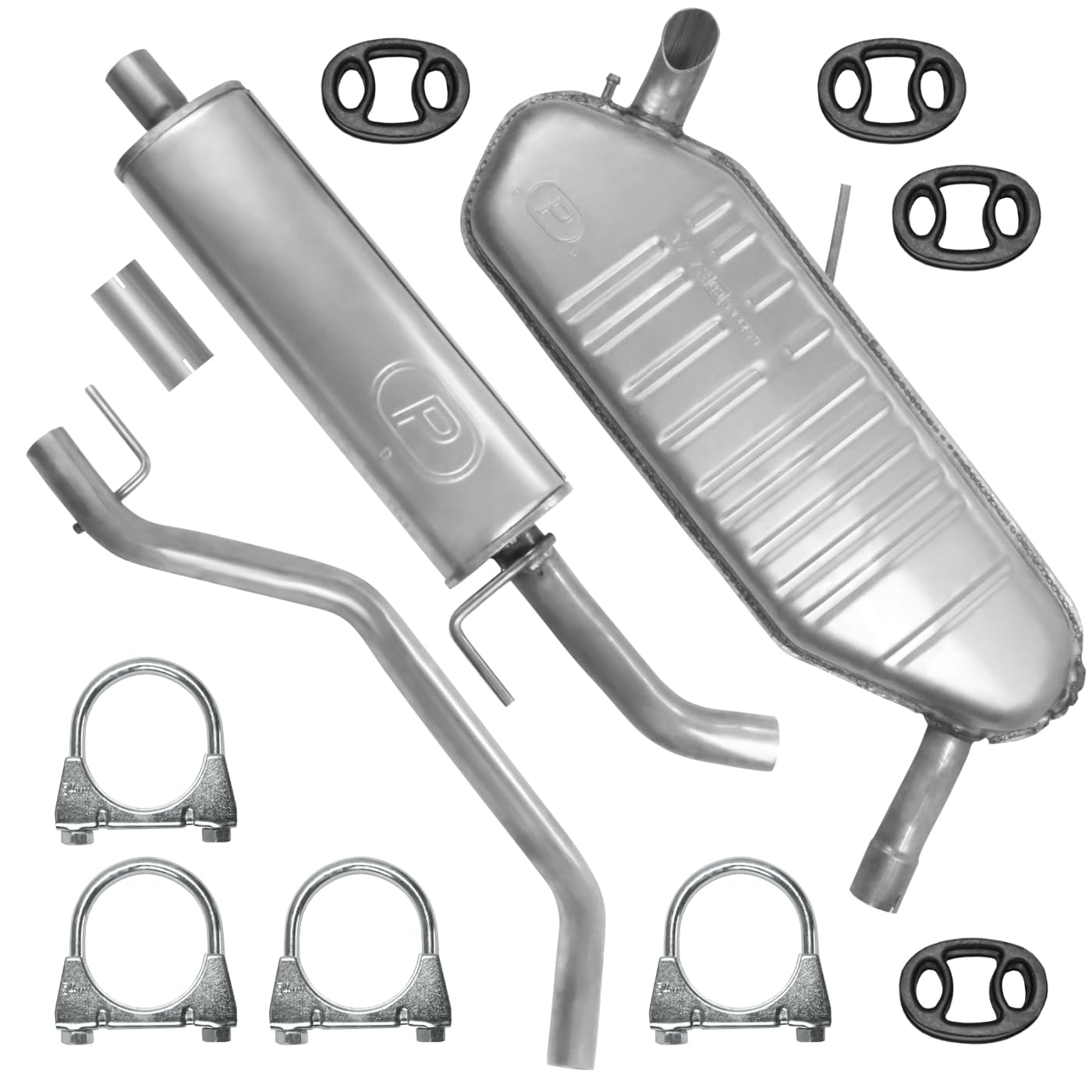 Schalldämpferset Auspuffanlage Auspuff für Opel Vectra 3 III C Kombi 2002-08/2005 1.8 von Polmo