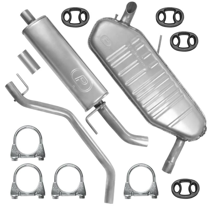 Schalldämpferset Auspuffanlage Auspuff für Opel Vectra 3 III C Kombi 2002-08/2005 1.8 von Polmo