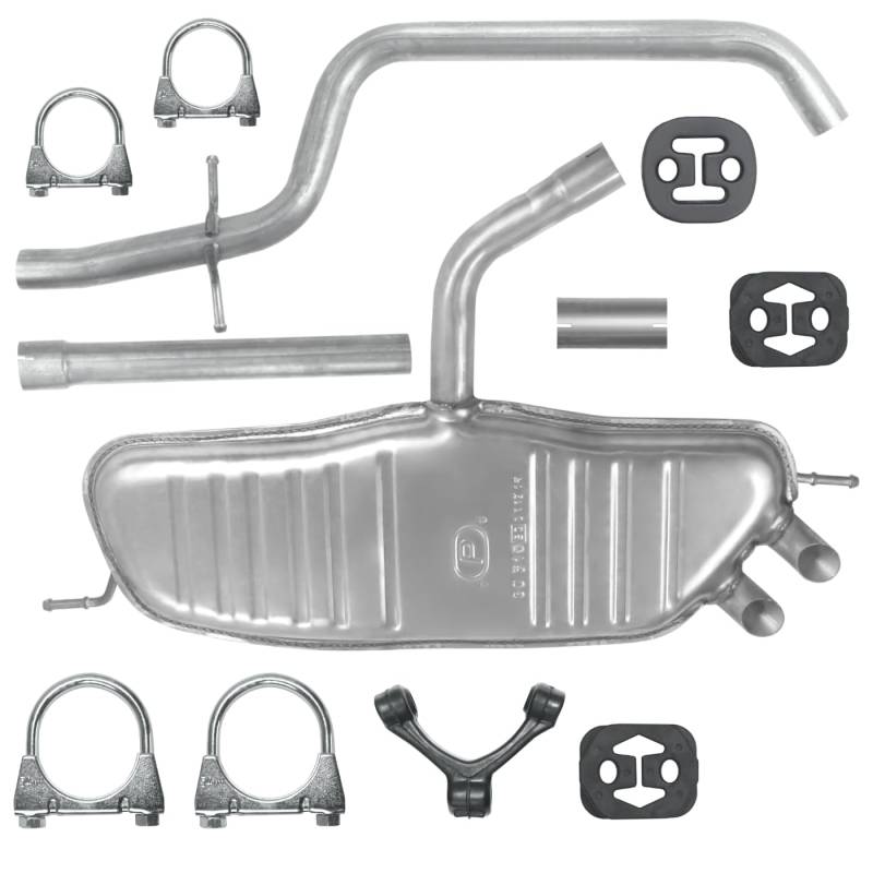 Schalldämpferset Auspuffanlage Auspuff für VW Golf 5 V Schrägheck 2003-11/2008 1.9 TDI von Polmo