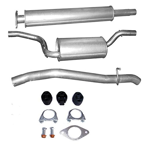 Auspuff Endrohr + Mittelschalldämpfer + Endschalldämpfer + Montageware Neuware (passend für das angegebene Fahrzeug ,siehe Artikelbeschreibung) von Polmostrow