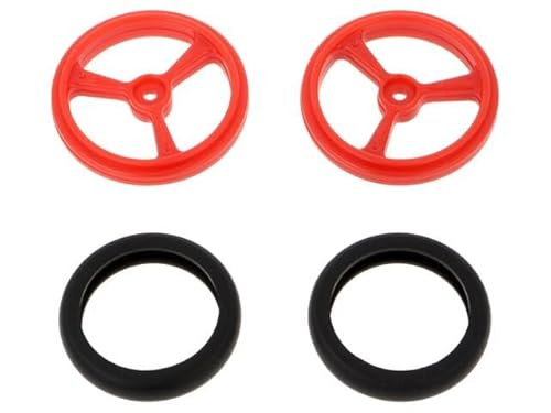 POLOLU WHEEL(20T, 4.8MM) - 40×7MM, RED Rad rot Achse: gerändelt Anz.Stk: 2 auf K von Pololu