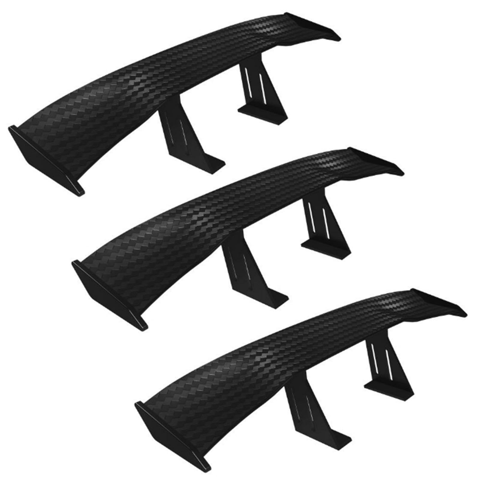 3 Stück Auto Spoiler Flügel, 6,7 Zoll Auto Spoiler Wing, Auto Heckflügel Heckspoiler Dekoration, ohne Perforation Auto Heckspoiler Fahrzeug Stabilität Dekoration, Schwanz von Pomurom