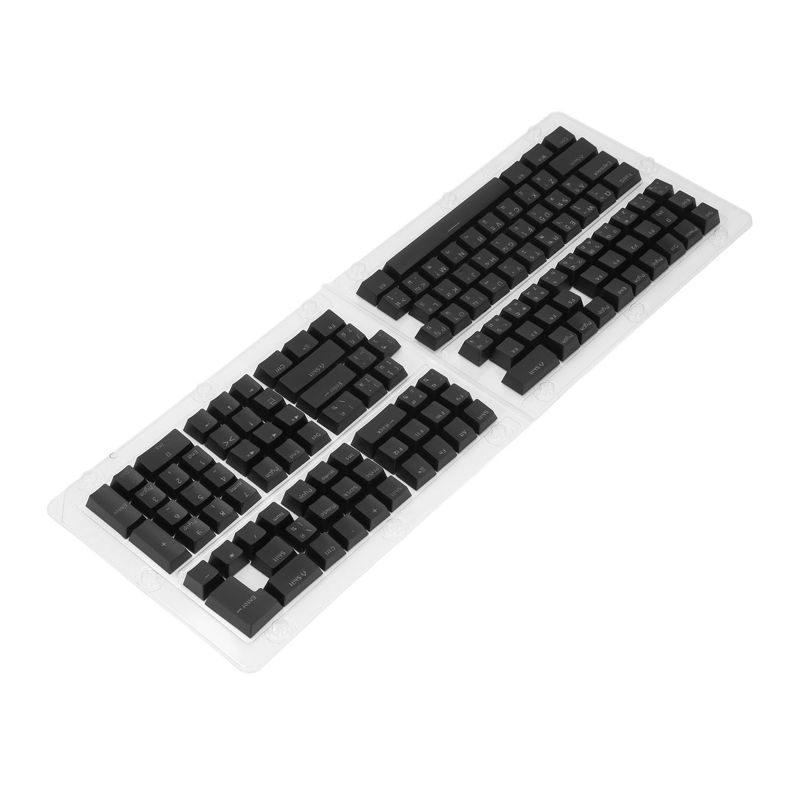 Pongnas 132 Tasten Thai-Tastenkappen-Set, ABS-OEM-Höhe, Durchscheinende Tastatur-Tastenkappen mit Ergonomischem Design, Geeignet für 61 62 64 68 84 87 104 108 Mechanische Tastaturen von Pongnas