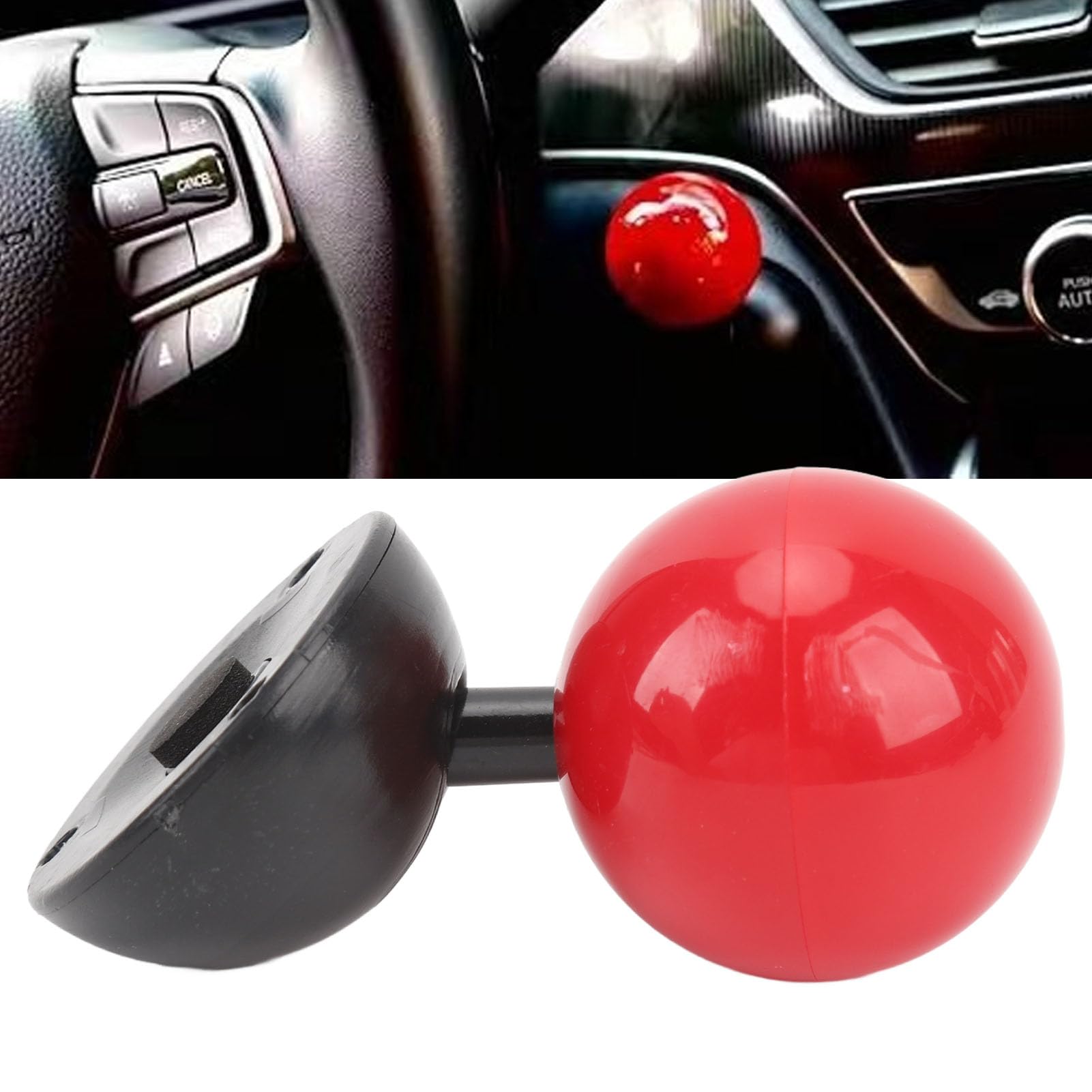 Pongnas Push-Start-Taste, Kunststoff-Auto-Joystick-Starter mit Hochfestem Push-Button-Start-Kit für das Auto von Pongnas