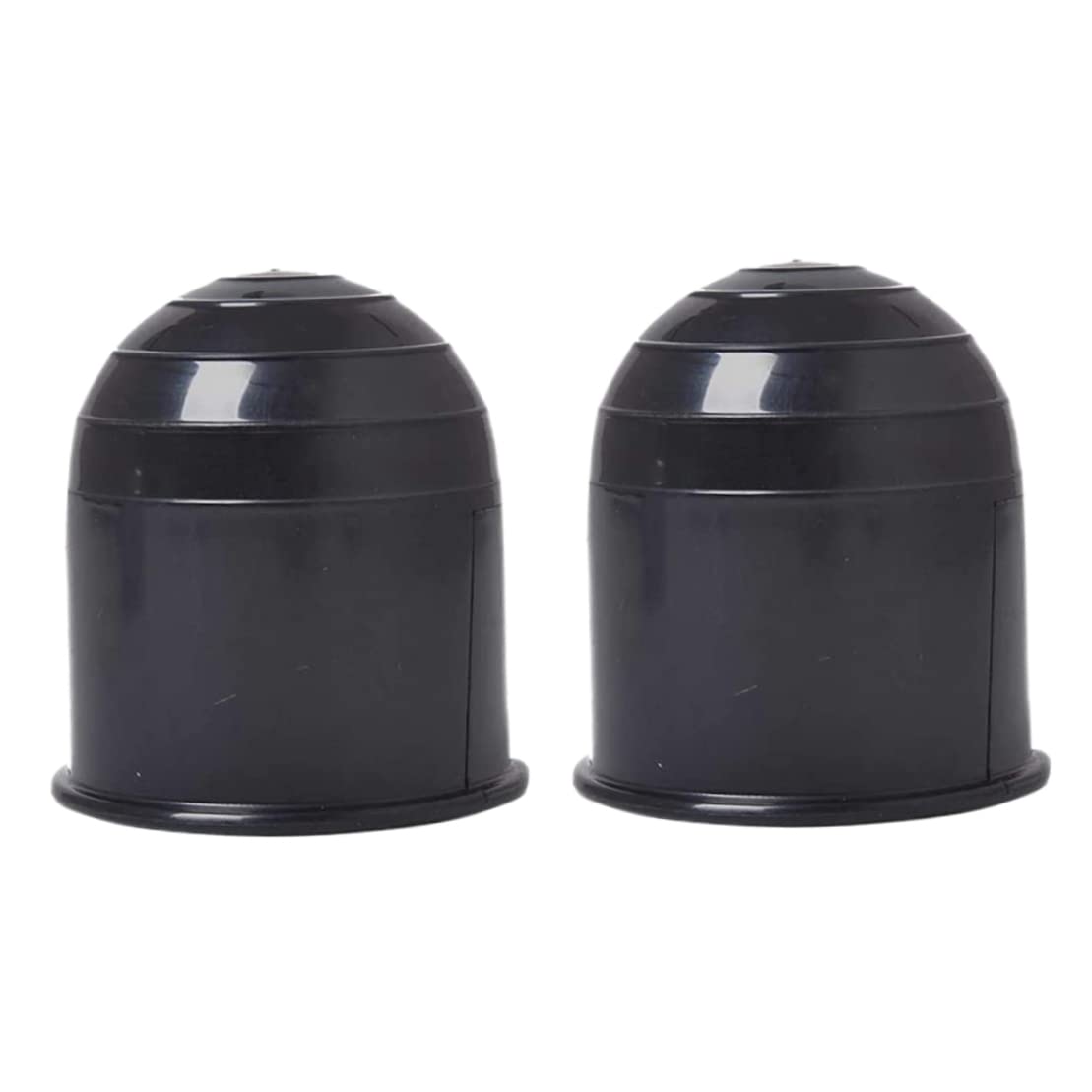 2pcs schwarzer Schleppkugel, universeller 50 mm Caravan Hitch Ball Cap Ball, Plastikanhängerkupplung Cover für LKW -Anhänger von Porgeel