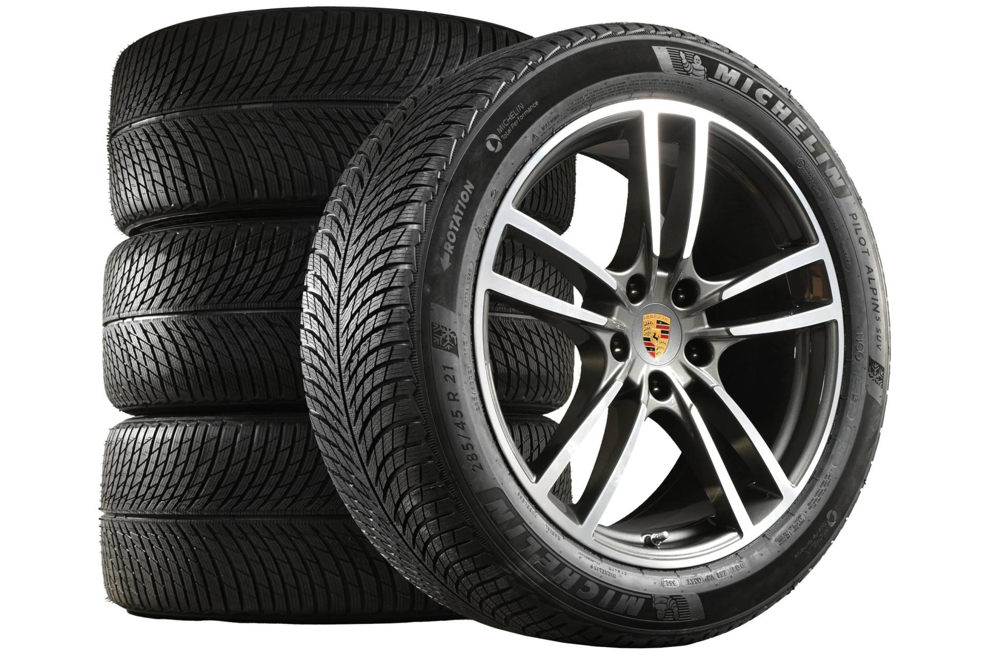 Kompatibel mit Porsche Cayenne E3/9Y0 II 2023-21" Turbo Winterräder Satz TITAN 9Y0044603TROC6 von Porsche