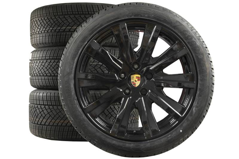 Kompatibel mit Porsche Taycan 20" Tequipment Design Winterräder Satz SCHWARZ 9J1073600G SCH von Porsche