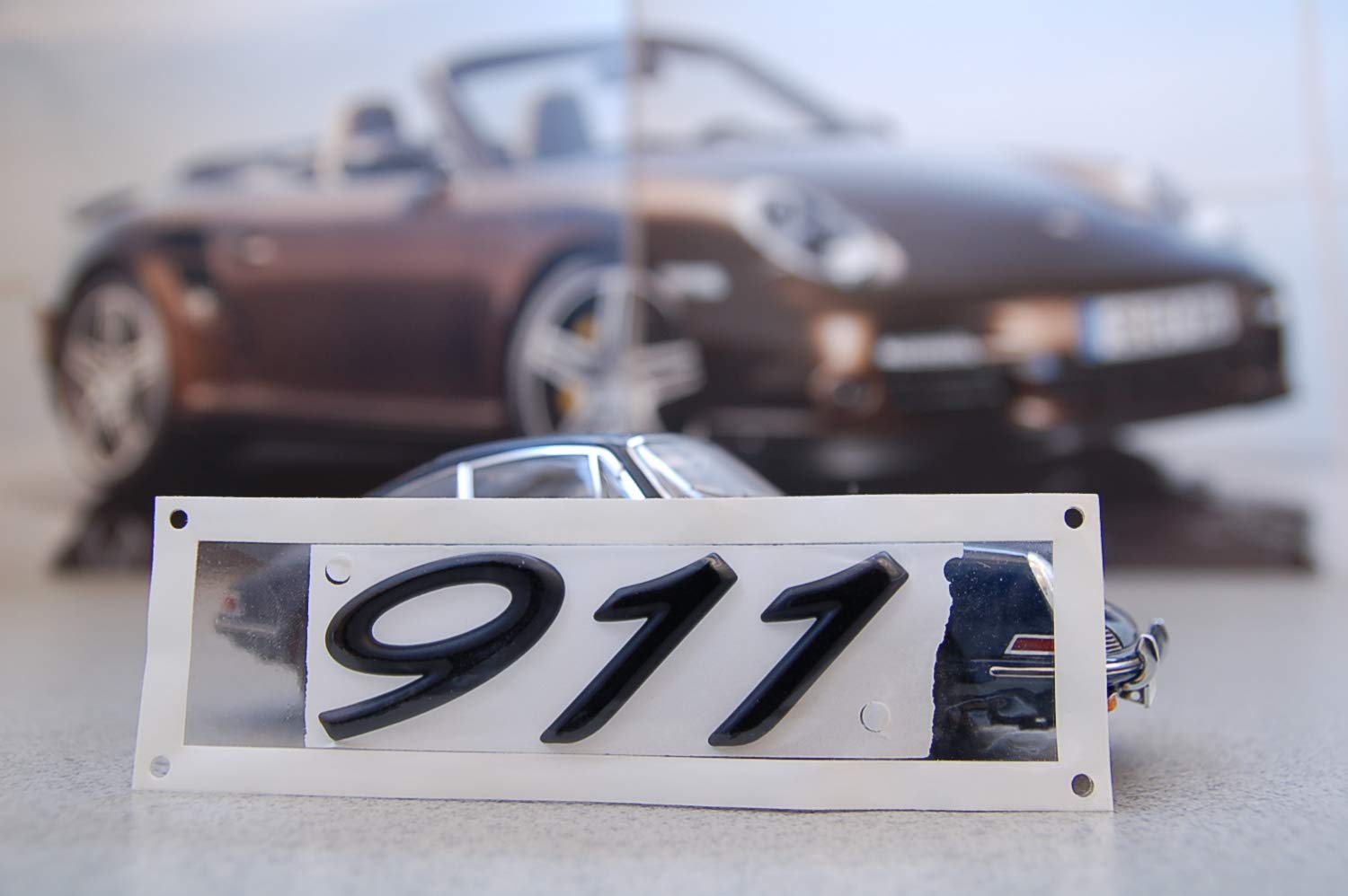 Porsche 911 993 (930, 964, 996) Schriftzug"911", schwarz/LOGO BLACK von Porsche