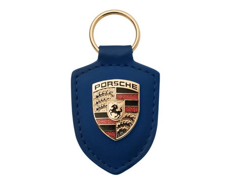 Original Porsche Wappen Schlüsselanhänger (blau), Blau, blau, small standard-size von Porsche