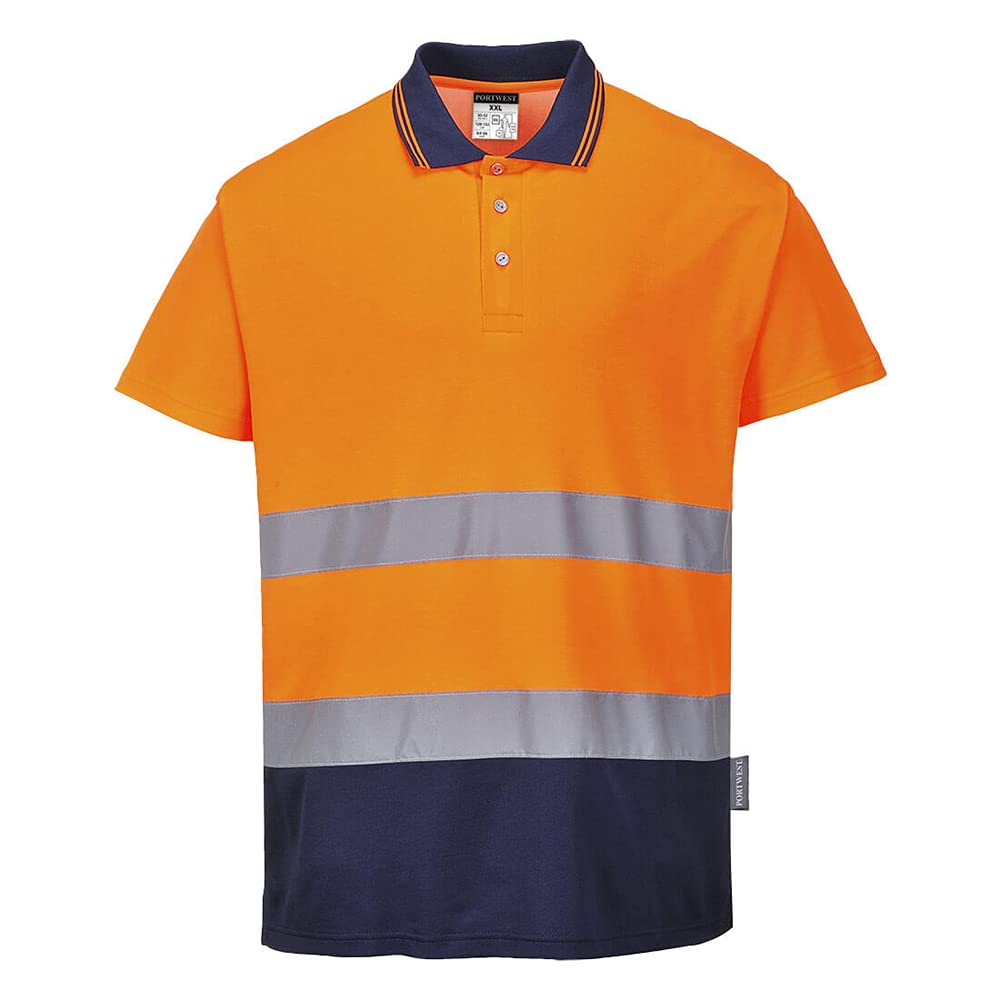 2-Tone Cotton Comfort Polo, colorOrNa talla XXL von Portwest