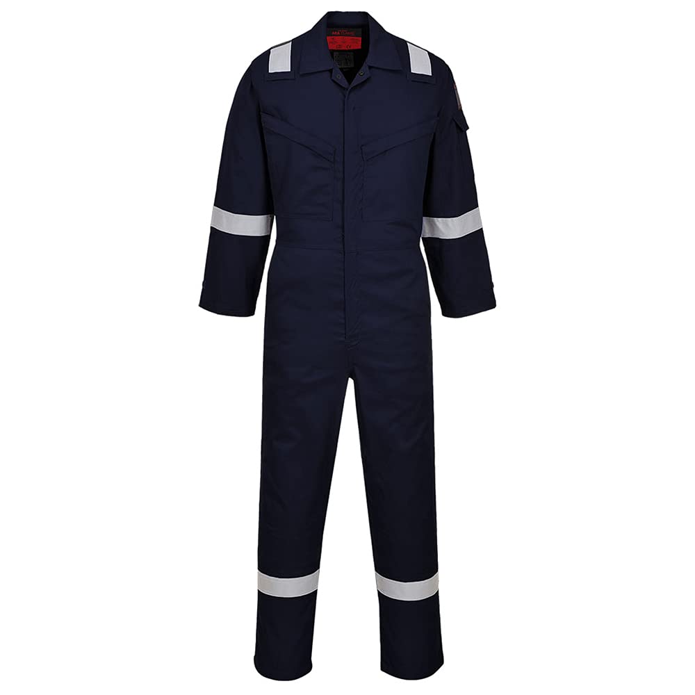 Araflame Silver Coverall Color: Navy Talla: 38 von Portwest