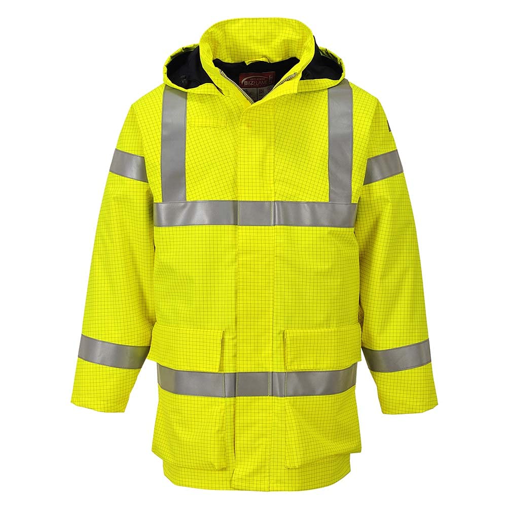 Bizflame FR Rain Jacket - Color: Yellow - Talla: XXL von Portwest