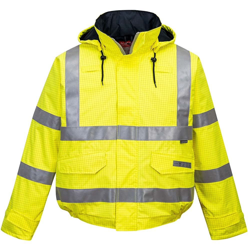 Bizflame Hi-Vis Bomber Jacket, colorYellow talla Medium von Portwest