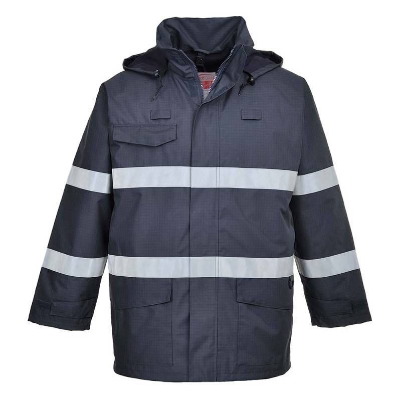 Bizflame Rain Jacket Color: Navy Talla: Medium von Portwest