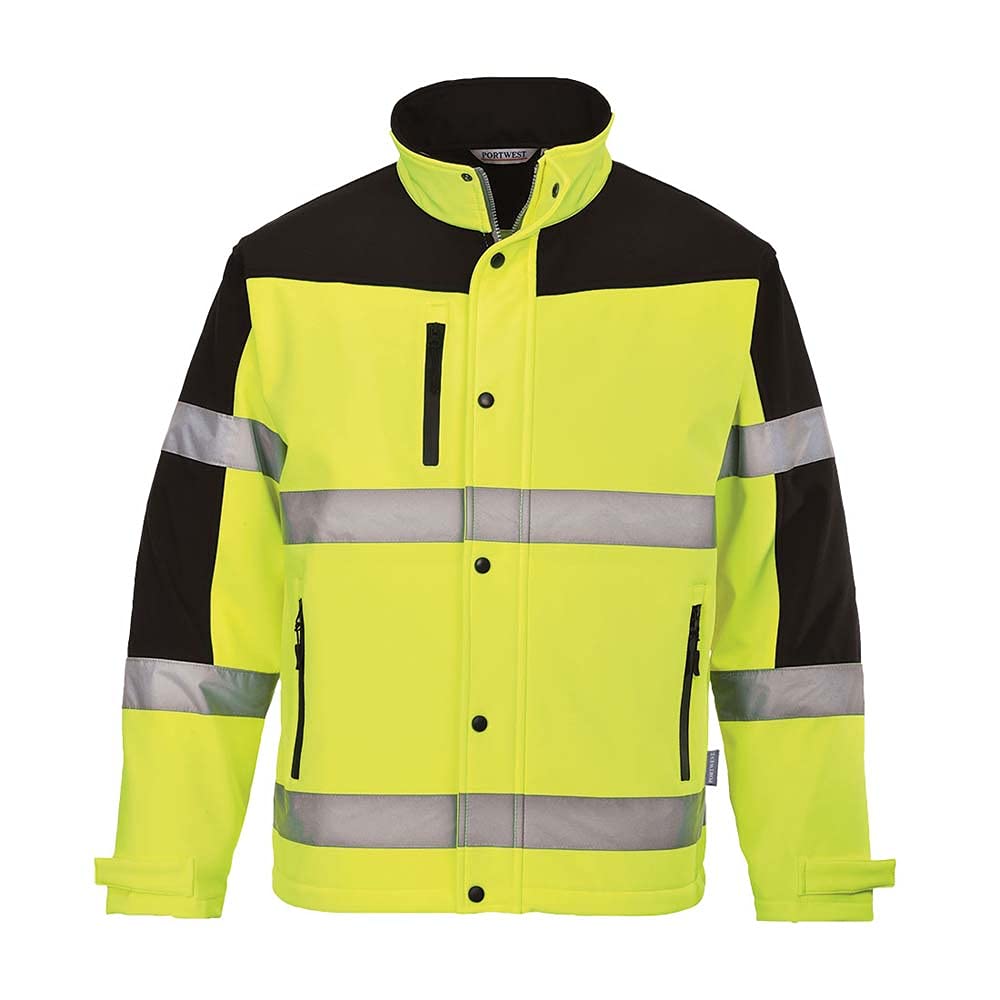 Hi-Vis Two-Tone Softshell, colorYellow talla Large von Portwest