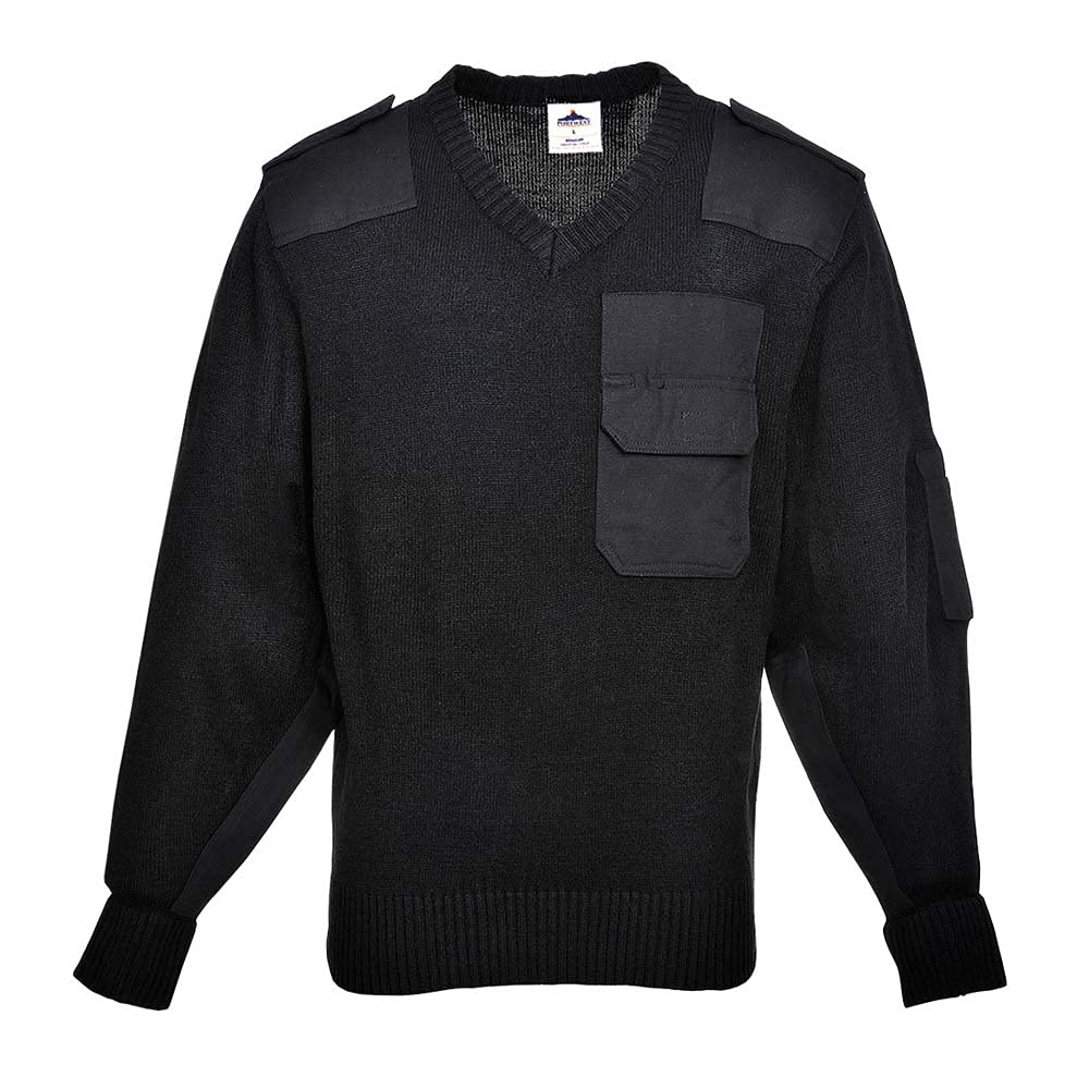 NATO Sweater, colorBlack talla Small von Portwest