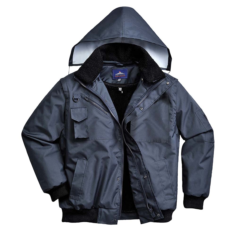 Portwest 4-in-1 Pilotjacke, Größe: XXXL, Farbe: Marine, F465NARXXXL von Portwest