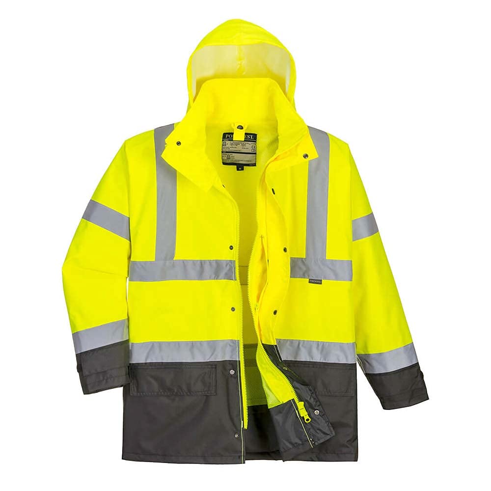 Portwest 5in1 Hi-Vis Executive Jacket, colorYeGrey talla Large von Portwest