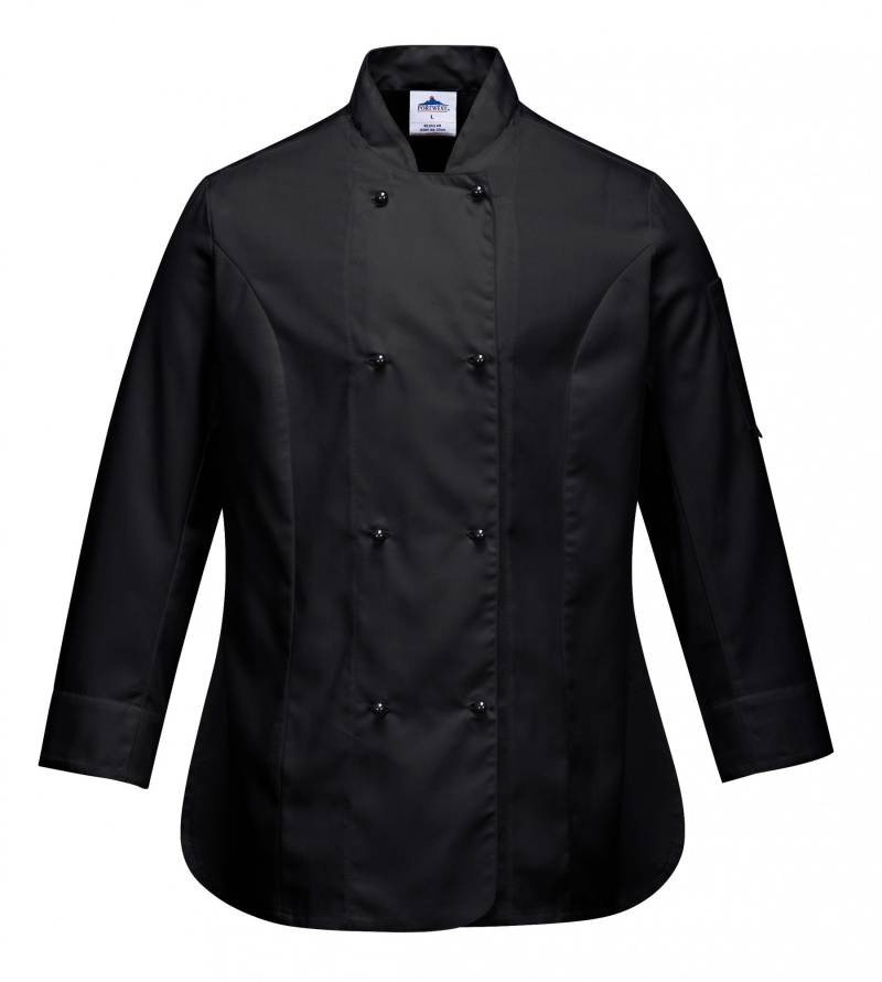 Portwest Damen kochjacke vêtement de travail > vestes veste cuisine, Schwarz, M EU von Portwest