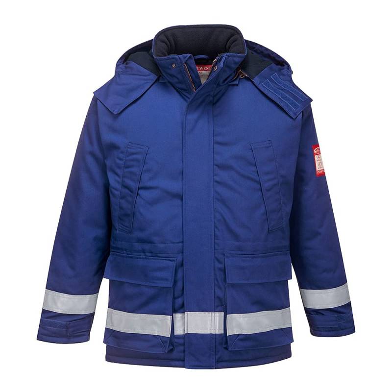 Portwest Flammhemmende Antistatik Winterjacke , Größe: L, Farbe: Königsblau, FR59RBRL von Portwest