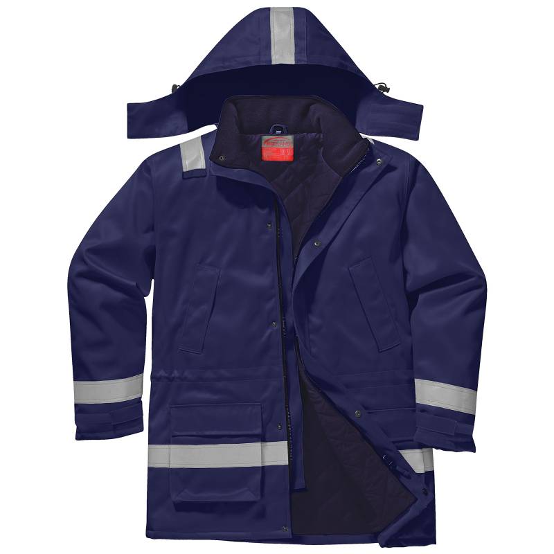 Portwest Flammhemmende Antistatik Winterjacke , Größe: S, Farbe: Marine, FR59NARS von Portwest