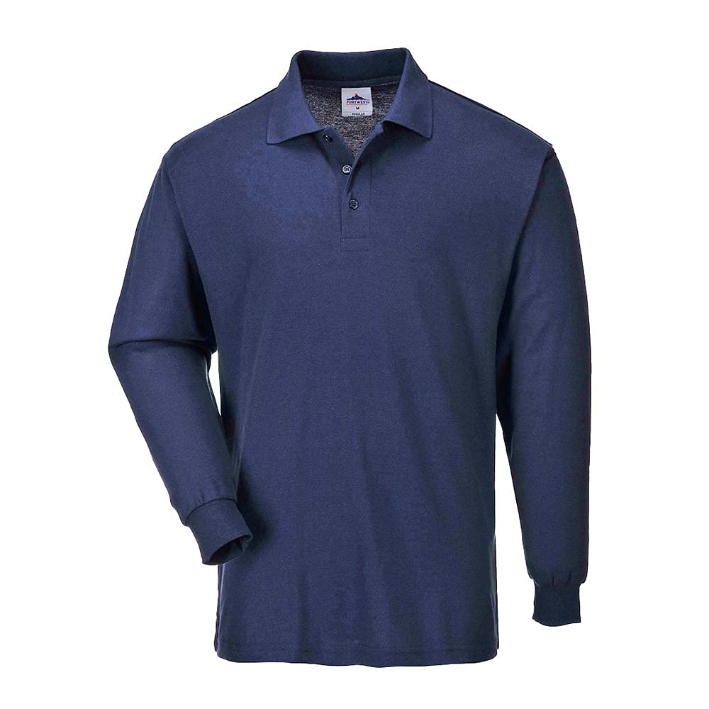 Portwest Genoa Langarm Polo-Shirt, Größe: XS, Farbe: Marine, B212NARXS von Portwest