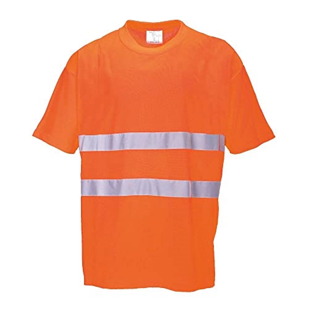 Portwest Herren Katoenen T-shirt shirt, Orange, L EU von Portwest