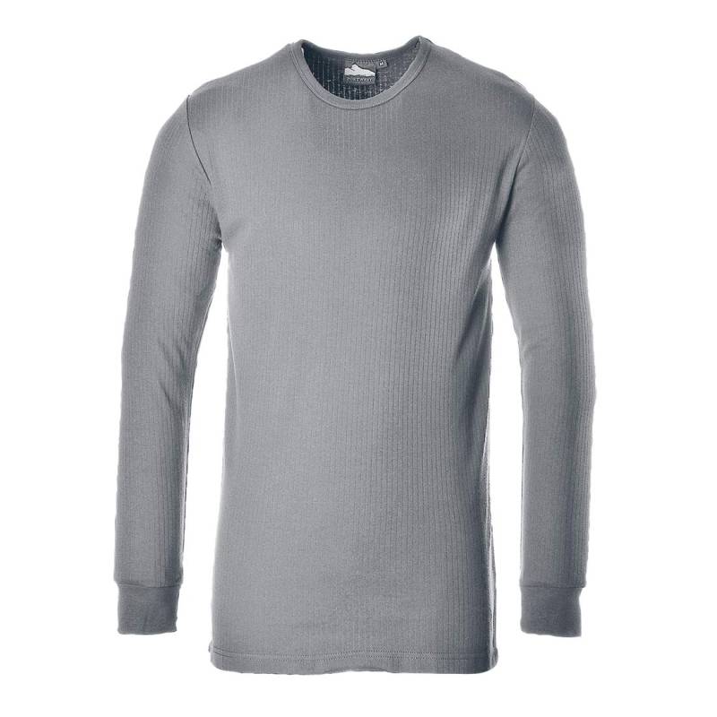 Portwest Langarm Thermo-T-Shirt, Größe: M, Farbe: Grau, B123GRRM von Portwest