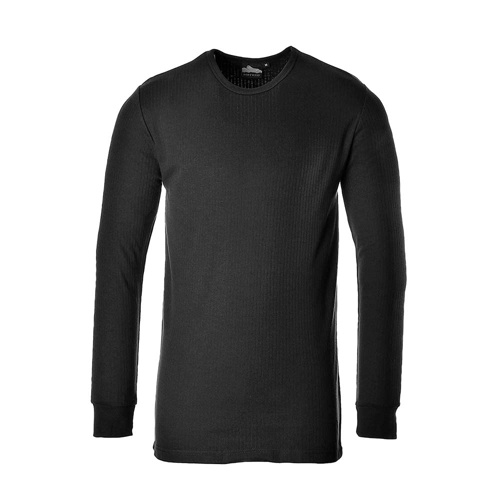 Portwest Langarm Thermo-T-Shirt, Größe: XXXL, Farbe: Schwarz, B123BKRXXXL von Portwest