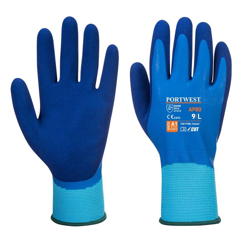 Portwest Liquid Pro Handschuh, Größe: S, Farbe: Blau, AP80B4RS von Portwest