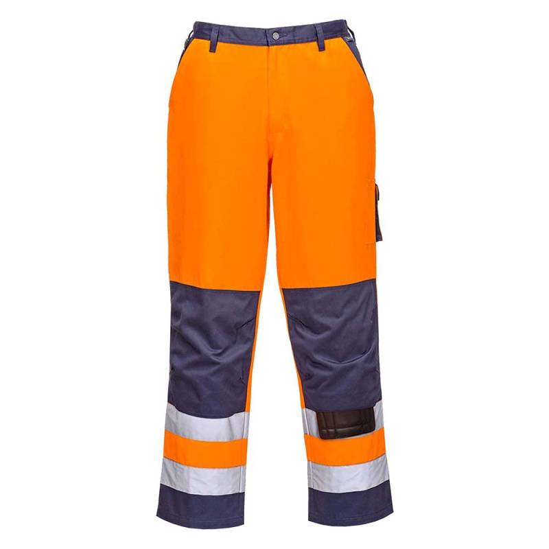 Portwest Lyon Warnschutz-Bundhose, Größe: XXL, Farbe: Orange/Marine, TX51ONRXXL von Portwest