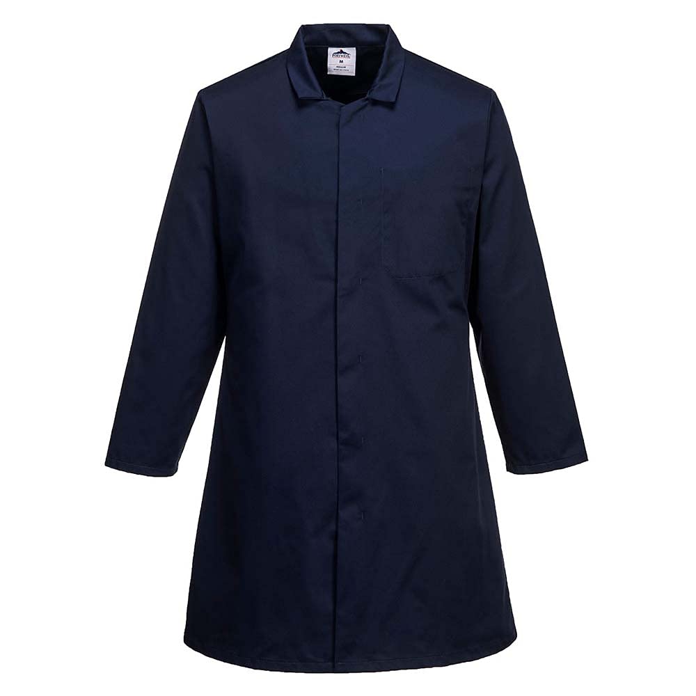 Portwest Mens Food Coat One Pocket, colorNavy talla Small von Portwest