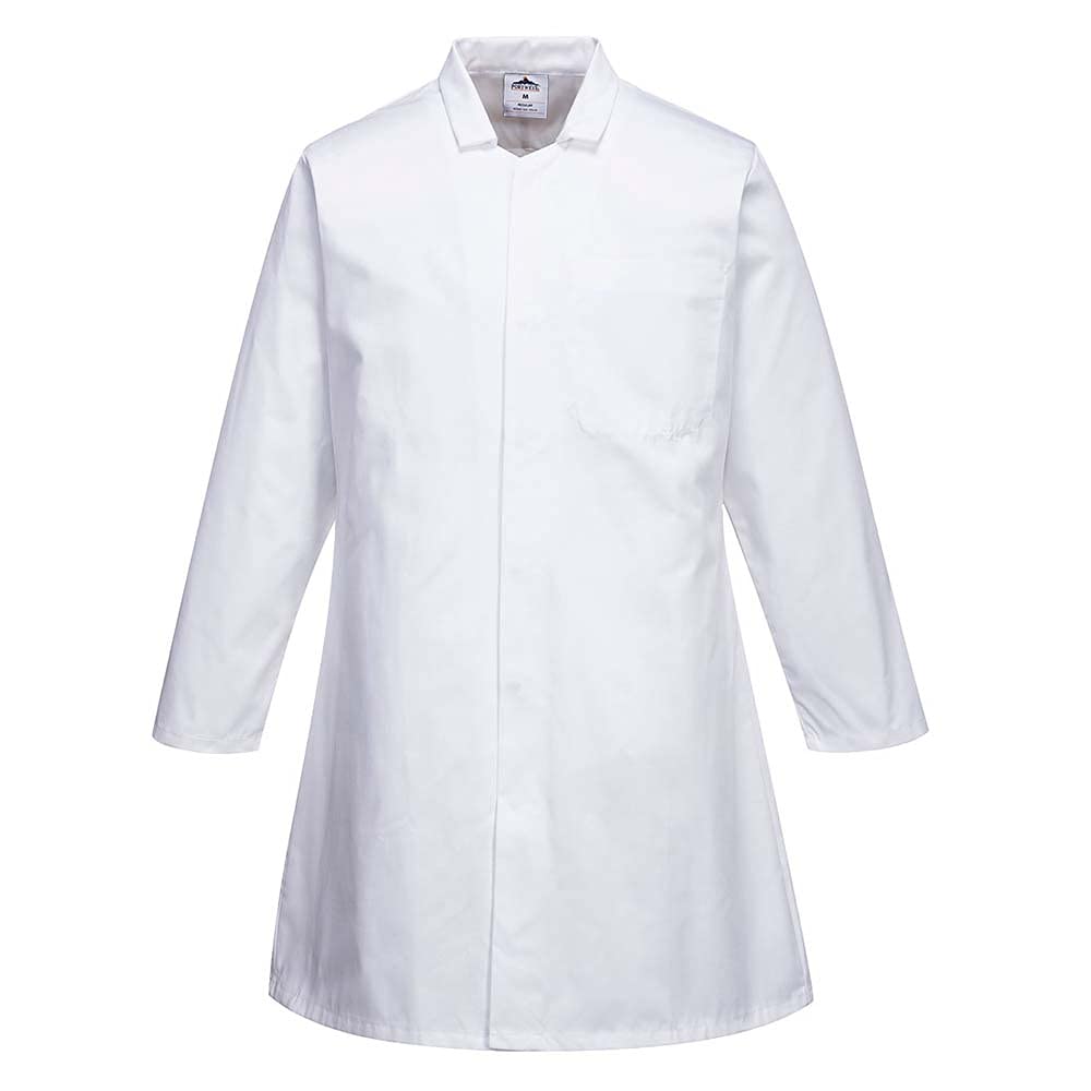 Portwest Mens Food Coat One Pocket, colorWhite talla 3 XL von Portwest