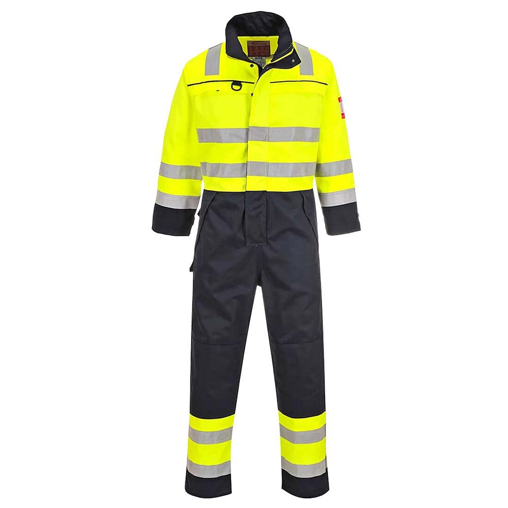 Portwest Multinorm-Warnschutz-Overall , Größe: XXXL, Farbe: Gelb/Marine, FR60YNRXXXL von Portwest