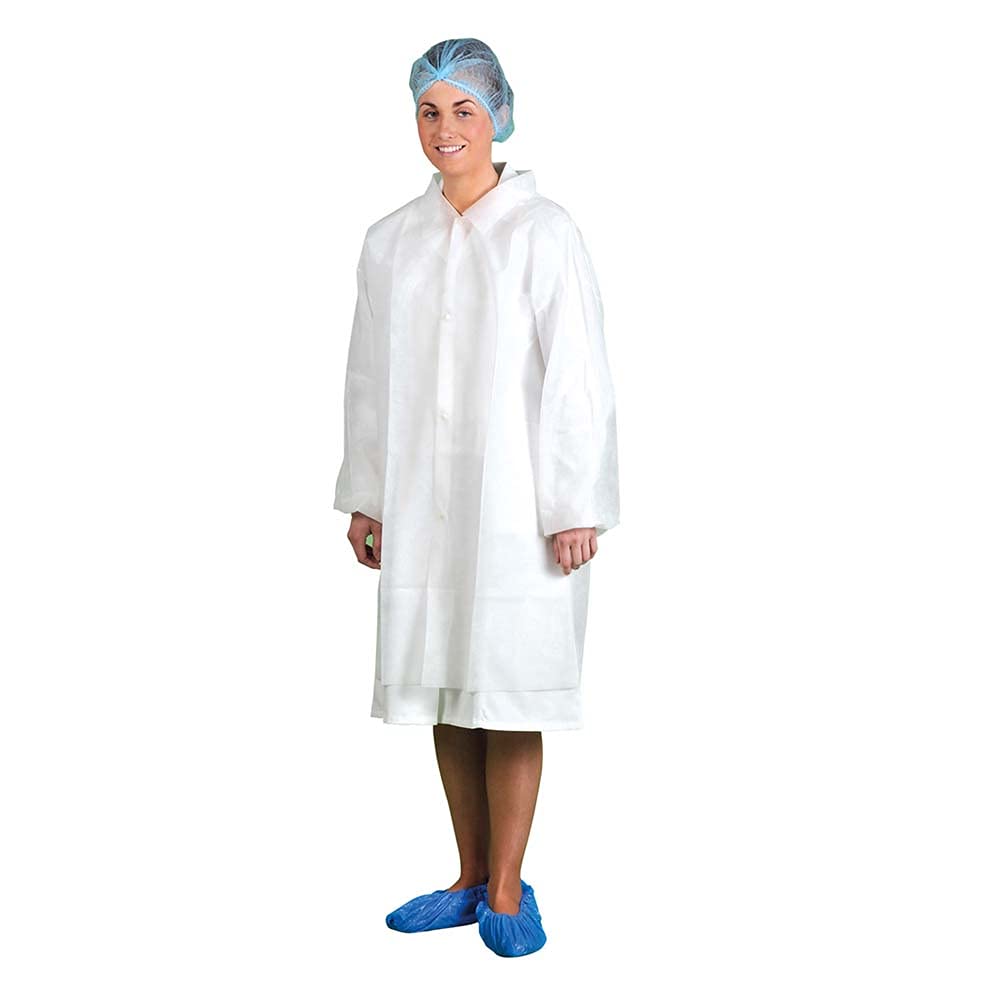 Portwest PP Visitor Coat (200pcs) - Color: White - Talla: Medium von Portwest