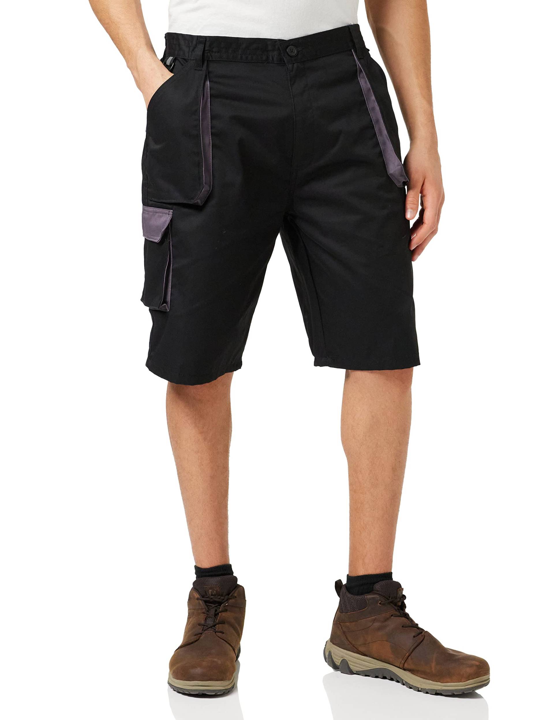 Portwest Portwest Texo Kontrast-Shorts, Größe: XL, Farbe: Schwarz, TX14BKRXL von Portwest