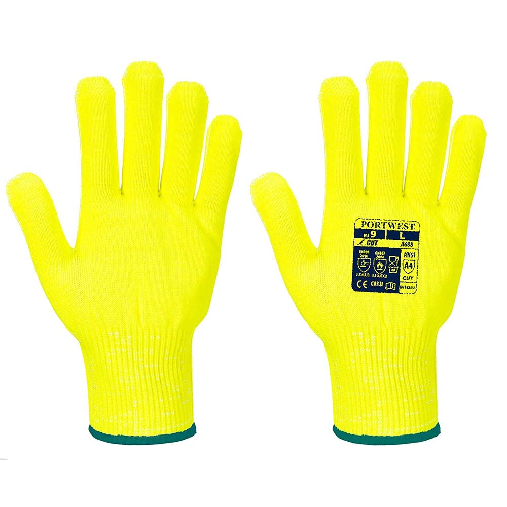 Portwest Pro Cut Schnittschutz Handschuh, Größe: L, Farbe: Gelb, A688YERL von Portwest