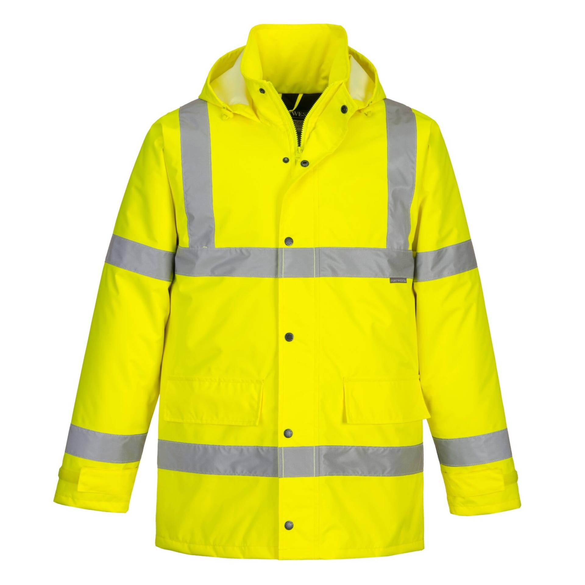 Portwest S460 Wasserdichte Komfort Hi-Vis Winter-Verkehrsjacke Gelb, M von Portwest