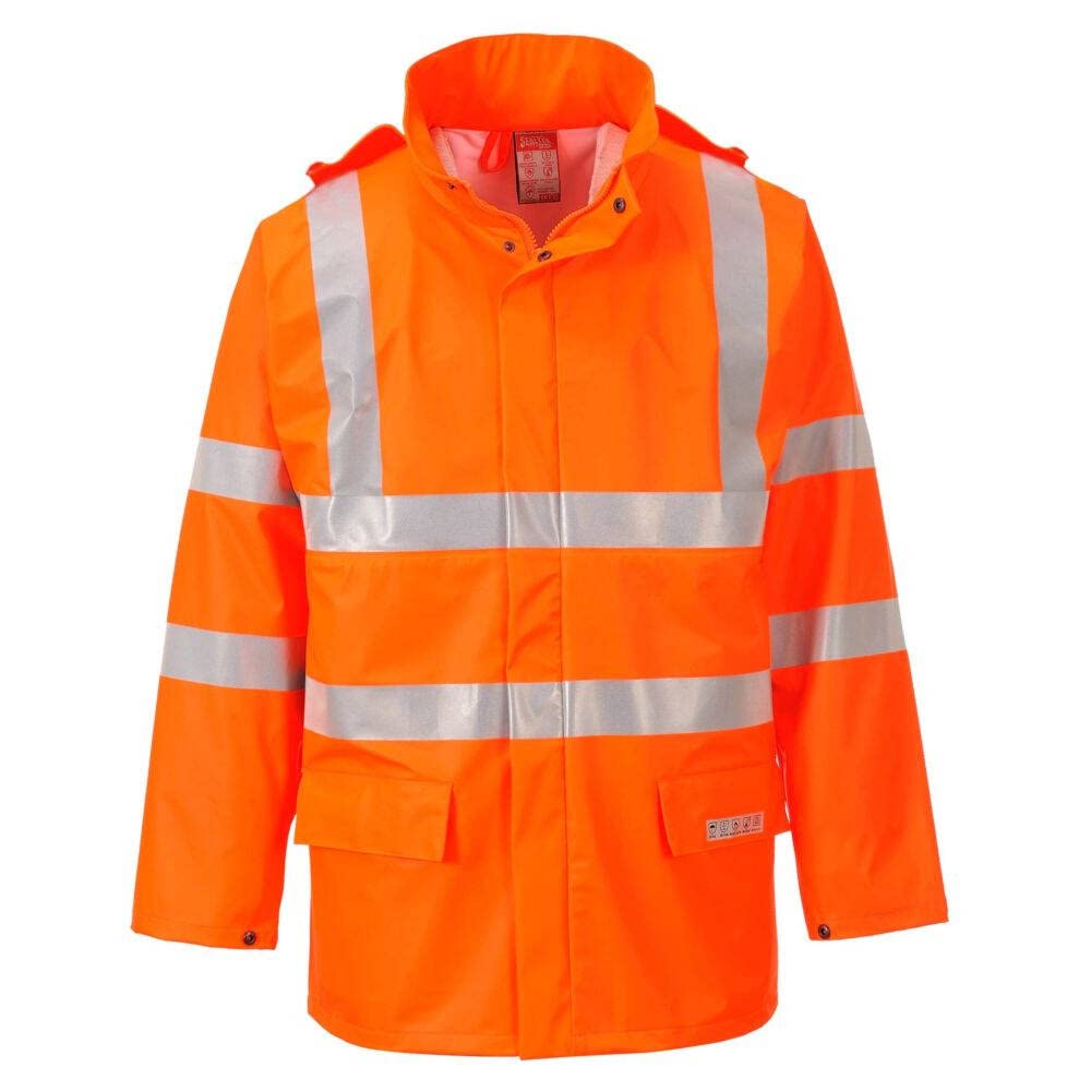 Portwest Sealtex Flame Hi-Vis Jacket, colorOrange talla Large von Portwest