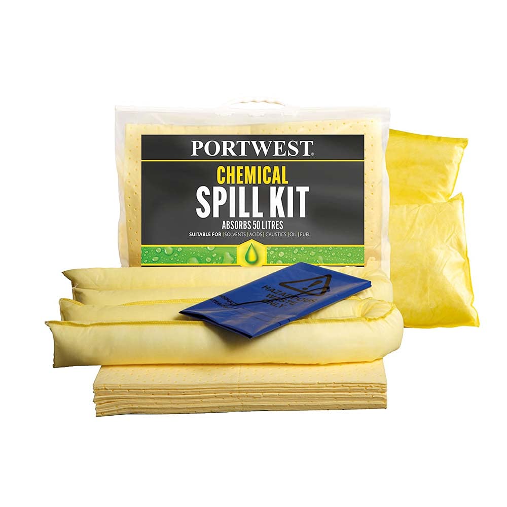 Portwest Spill Chemical Kit 50L (Pk3) - Color: Yellow von Portwest